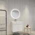 600mm Round 3 Color Frontlit Bathroom LED Mirror(Touchless Sensor Switch)