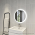 600mm Round 3 Color Frontlit Bathroom LED Mirror(Touchless Sensor Switch)