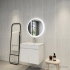 600mm Round 3 Color Frontlit Bathroom LED Mirror(Touchless Sensor Switch)