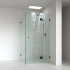 10mm Corner Frameless Shower Screens, L Shape, Pivot Door