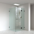 10mm Corner Frameless Shower Screens, L Shape, Pivot Door