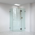 10mm Corner Frameless Shower Screens, Diamond Shape, Pivot Door