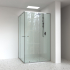 6mm Corner Semi Framed Shower Screens, L Shape, Double Slider