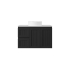 890*455*560mm Matte Black Archill Federation Wall Hung Ensuite PVC Cabinet Left Hand Drawer