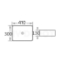 410mm Rectangle Gloss White Ceramic Above Counter Basin Non-overflow