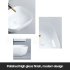 500mm Rectangle Gloss White Ceramic Above Counter Basin Non-overflow