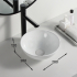 280mm Round Ultra Slim Basin Gloss White Above Counter Ceramic Basin