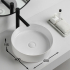 400mm Round Gloss White Ceramic Above Counter Basin Non-overflow