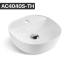 400mm Above Counter Basin Gloss White Ultra Slim Fine Ceramic Basin With Taphole