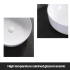 420mm Round Gloss White Ceramic Above Counter Basin Non-overflow