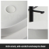 460mm Rectangle Gloss White Ceramic Above Counter Basin Non-overflow