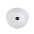 360mm Round Gloss White Ceramic Above Counter Basin Non-overflow