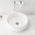 360mm Round Gloss White Ceramic Above Counter Basin Non-overflow