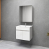 600MM Gloss White MDF Bathroom Vanity 2 Doors Wall Hung Cabinet Only 