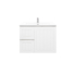 750MM Amber Matte White 2PAC MDF 2L/DW 1R/DR Wall Hung Cabinet Only
