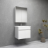 600MM Gloss White PVC Bathroom Vanity 2 Doors Wall Hung Cabinet Only 