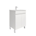 600MM Gloss White PVC Bathroom Vanity 2 Doors Free standing Cabinet Only 