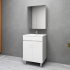 600MM Gloss White PVC Bathroom Vanity 2 Doors Free standing Cabinet Only 