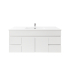 1200MM Gloss White PVC Bathroom Vanity 2 Middle Drawers 4S/DR Wall Hung Cabinet Only