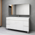 1500MM Gloss White PVC Bathroom Vanity 4S/DR 2M/DR Wall Hung Cabinet Only