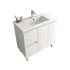 900Lx830Hx450Dmm Gloss White 2PAC PVC Two Left Drawers Two Right Door Freestanding Vanity Cabinet Only