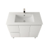 900Lx830Hx450Dmm Gloss White 2PAC PVC Two Left Drawers Two Right Door Freestanding Vanity Cabinet Only