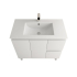 900Lx830Hx450Dmm Gloss White 2PAC PVC Two Right Drawers Two Left Door Freestanding Vanity Cabinet Only