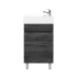 500mm Dark Grey MDF Bathroom Vanity Single Door Free Standing Cabinet Only