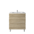 750mm White Oak MDF Bathroom Vanity 2 Drawers Free Standing Cabinet Only
