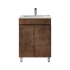 600mm Dark Oak MDF Bathroom Vanity 2 Doors Free Standing Cabinet Only