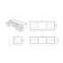 1500mm Kiama Prime Oak 2 Drawers 1 Door Fluted Wall Hung Vanity Cabinet Only