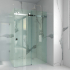 10mm Corner Frameless Shower Screens, L Shape, Sliding Door