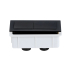 Square Press Button Matt Black