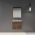 600mm Narrow Dark Oak MDF Bathroom Vanity 2 Doors Wall Hung Cabinet Only