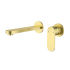 Sora SS Wall Basin Mixer Trim Kits With Separate Back Plate Brushed Gold