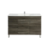 1200mm Dark Grey MDF Bathroom Vanity Left Drawers Free Standing Cabinet Only