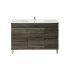 1200mm Dark Grey MDF Bathroom Vanity Right Drawers Free Standing Cabinet Only