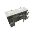 1500mm Dark Grey MDF Bathroom Vanity 4 Side Drawers 2 Middle Doors Free Standing Cabinet Only