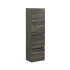 1350mm Dark Grey TT MDF 2 Drawers Single Door Tall Boy