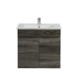 600mm Dark Grey MDF Bathroom Vanity 2 Doors Wall Hung Cabinet Only