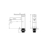 Licht Matt Black Basin Mixer With LED