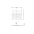 Square Rain Shower Head 200mm Chrome