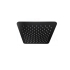 Square Rain Shower Head 200mm Matte Black