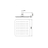 Square Rain Shower Head 200mm Chrome