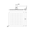 Square Rain Shower Head 250mm Chrome