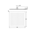 Square Rain Shower Head 300mm Chrome