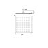 Square Rain Shower Head 400mm Chrome