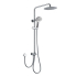 Rund Chrome Sliding Rail With 3 Spray Function Hand Shower
