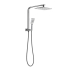 Kasten Brushed Nickel 3 Spray Hand Shower With Overhead Rain Shower Half Rail