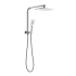 Kasten Chrome 3 Spray Hand Shower With Overhead Rain Shower Half Rail